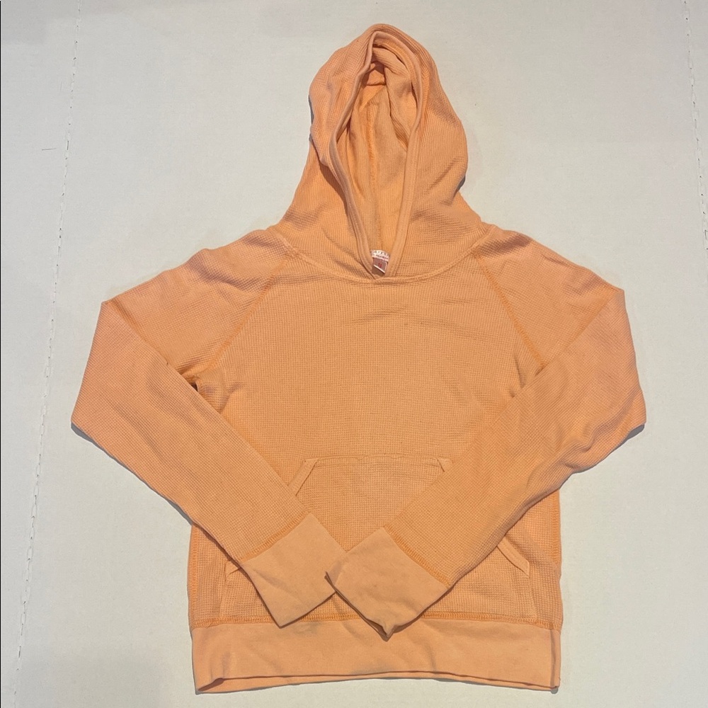 Juicy Couture Baby Apricot Waffle Hoodie Size 8 - Picture 1 of 3